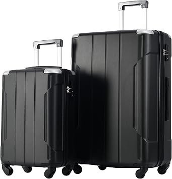 Merax 2 Piece Hardshell Luggage Set with TSA Lock, 20 Carry-on 28 Checked
