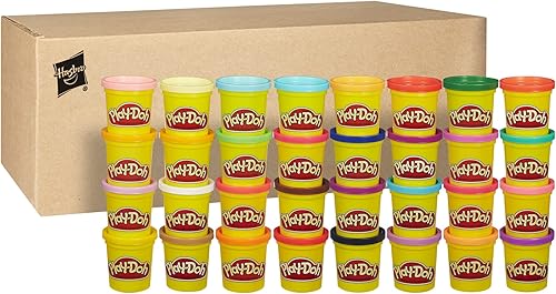 Miniatura 6 de Norwood Taburetes apilables para muebles comerciales (paquete de 5) y compuesto de modelado Play-Doh, paquete de 36 cajas de colores (latas de 3