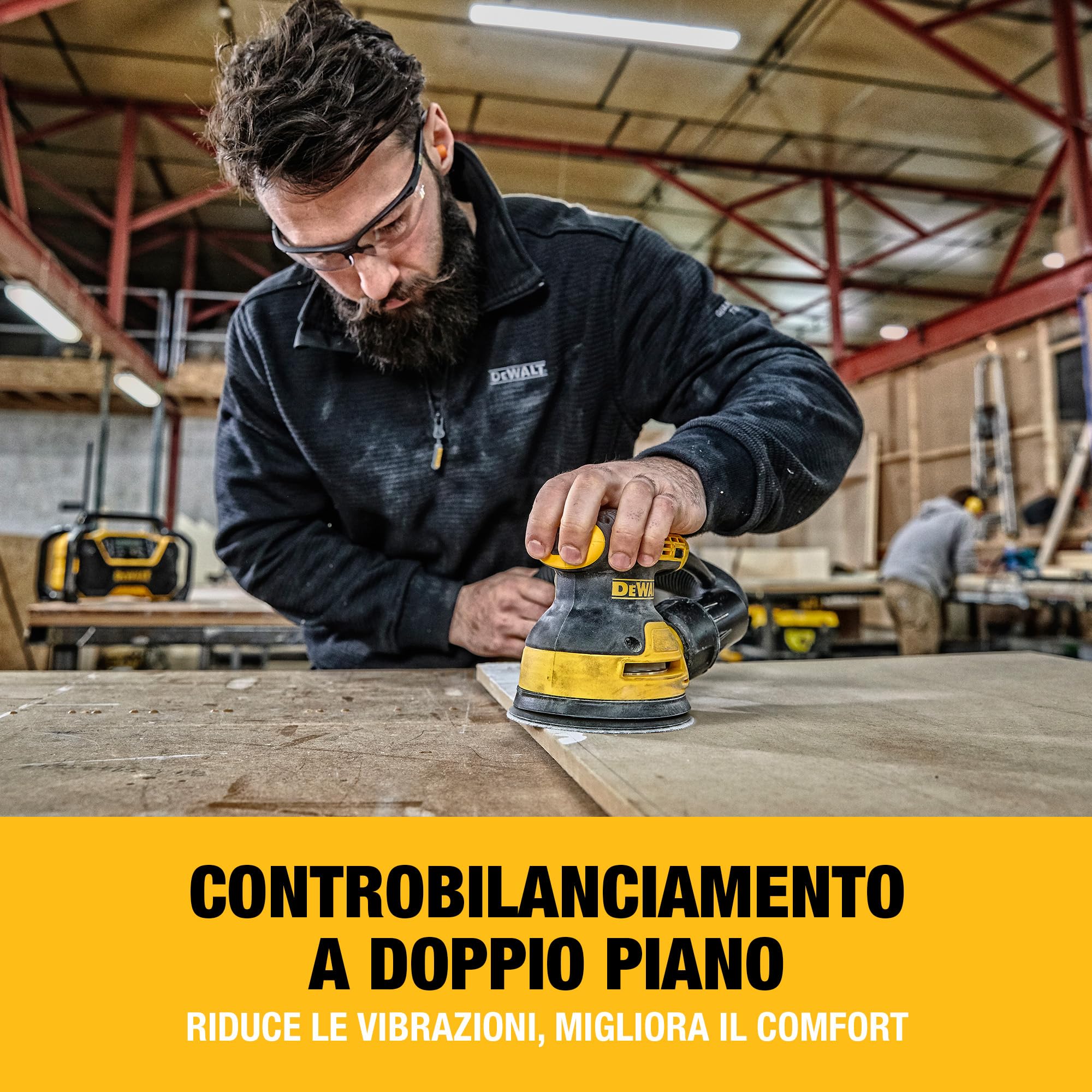 DEWALT Levigatrice rotorbitale 126 mm, DWE6423-QS