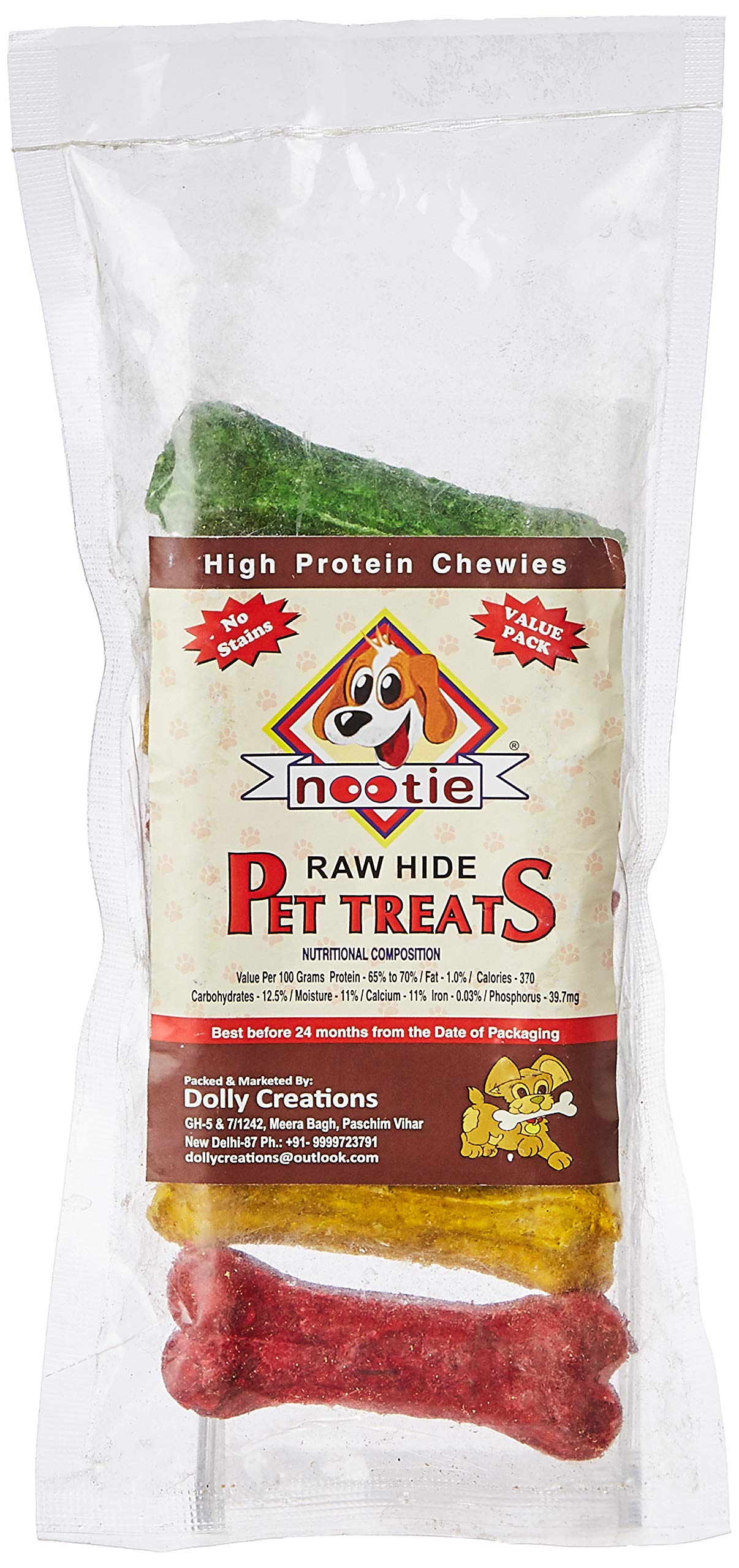 Nootie Assorted Flavoured 3" Munchy Bone, 200 g with 6 in 1 (B084QWR57W) Amazon Price History, Amazon Price Tracker