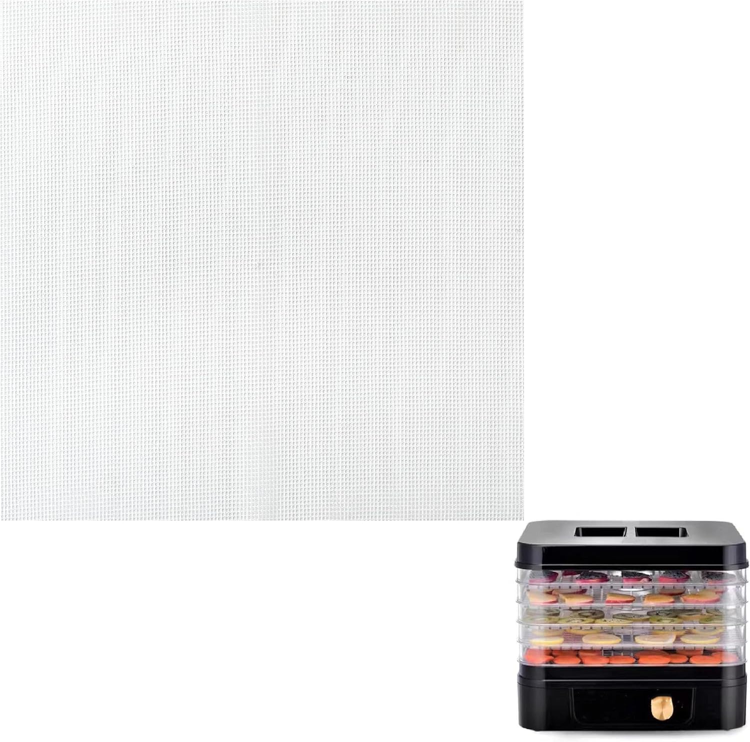 Silicone Dehydrator Sheets, 13-Inch, 10 Pack Mesh mats for dehydrator trays