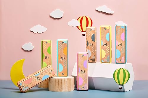 Miniatura 3 de Hape - Armónica de blues instrumento musical de madera con 10 agujeros, para niños