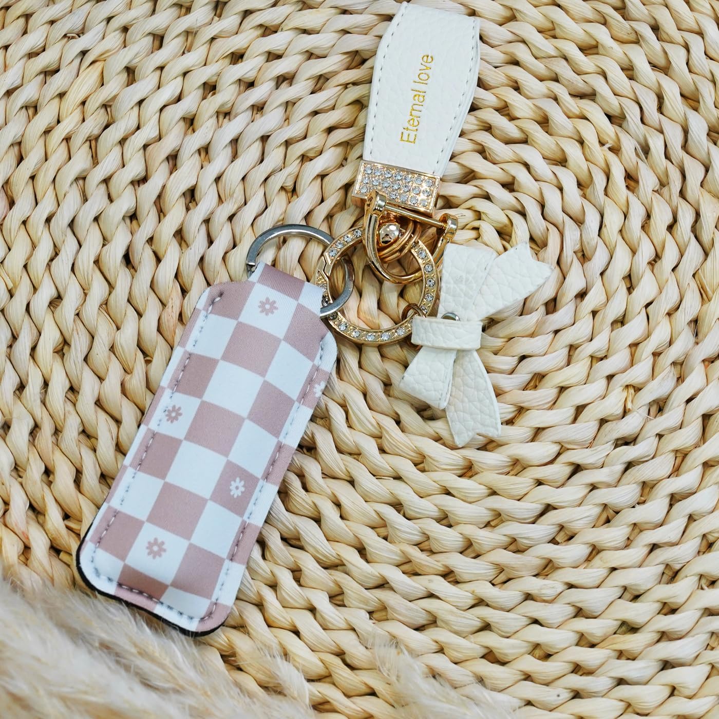 Cute Chapstick Holder Keychain for Women – Lip Balm & Lip Gloss Holder Keychain Accessories Gift, Purse Charm Clip - Image 4