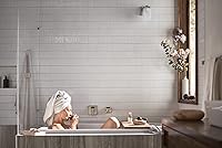 Vista 7 de Moen WTS911BN - Grifo de bañera de alto flujo de 90 grados con alcance de boquilla de 10 pulgadas, níquel cepillado