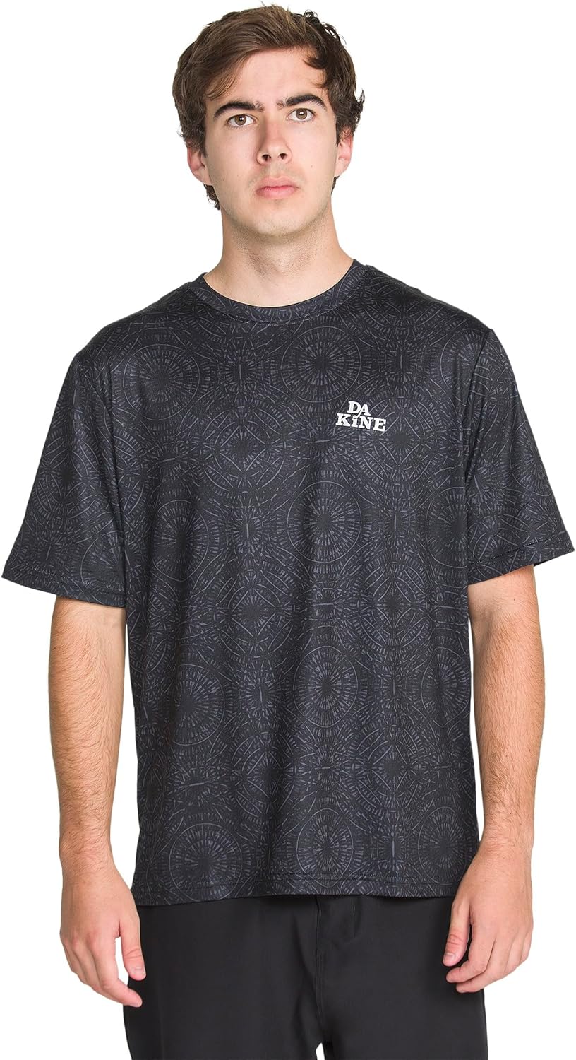 Dakine Men's Short Sleeve Rashguard – UPF 50+ Quick-Dry Swim Shirt for Surf, Paddle, Outdoor, and Gym Use