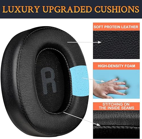 Miniatura 4 de SOULWIT Almohadillas de repuesto para auriculares JBL Tune 700 (700BT)710 (710BT)720 (720BT)750 (750BT,750BTNC)760 (760NC)770 (770NC) auriculares,