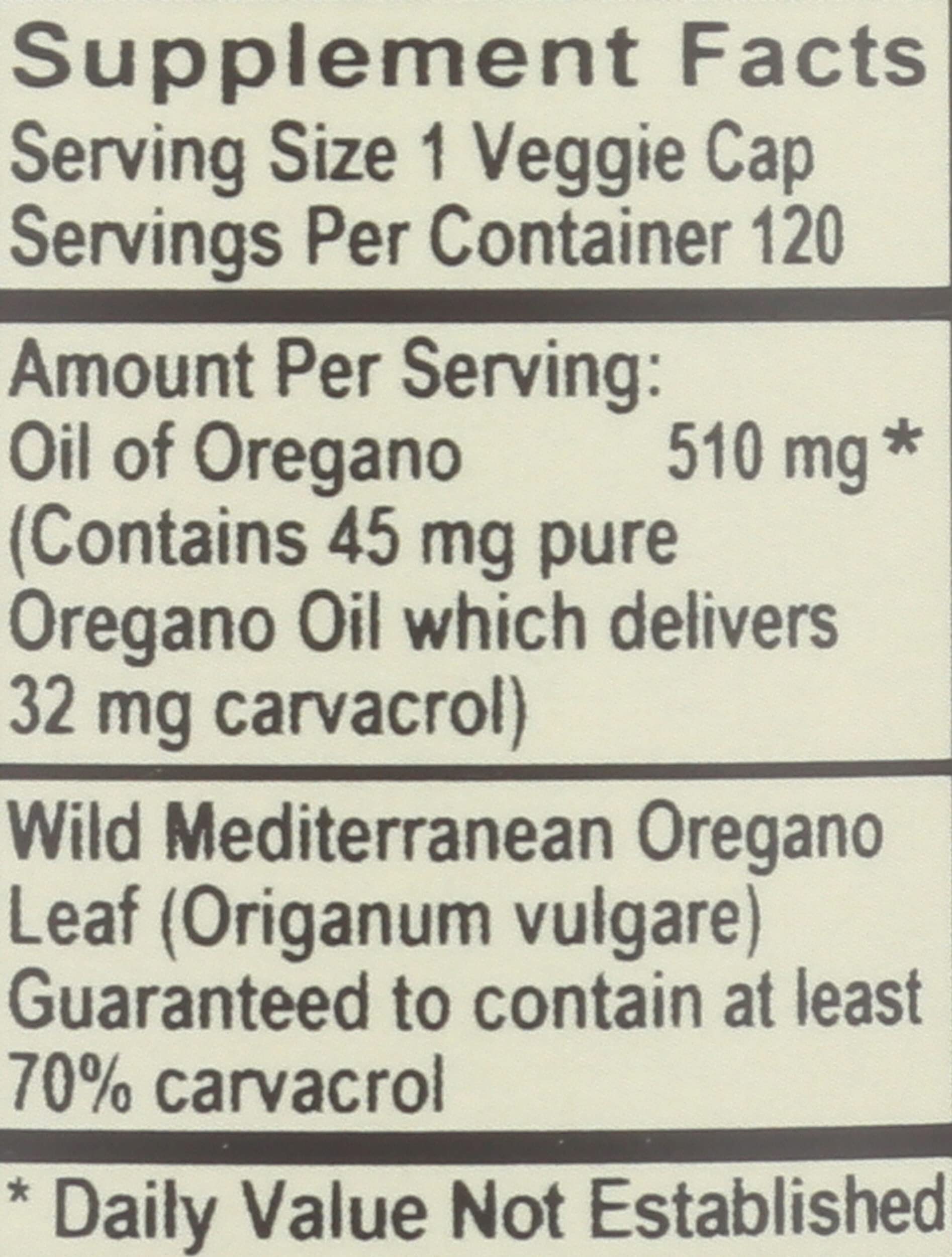Oregano Oil, 120 CT — Amazon image 3