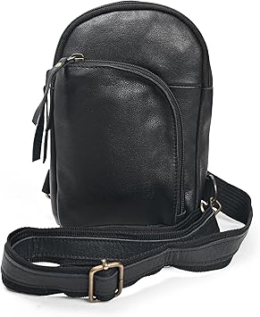 Genuine Leather Sling Bag For Men And Women
