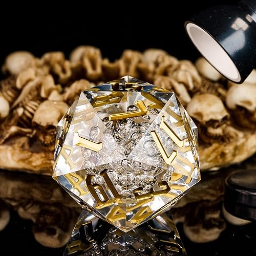 Miniatura 96 de 55mm 20 Sided DND Dice, Giant D20 D&D Polyhedral Dice Large D20 with Die Gift Box for Dungeons and Dragons, RPG Table