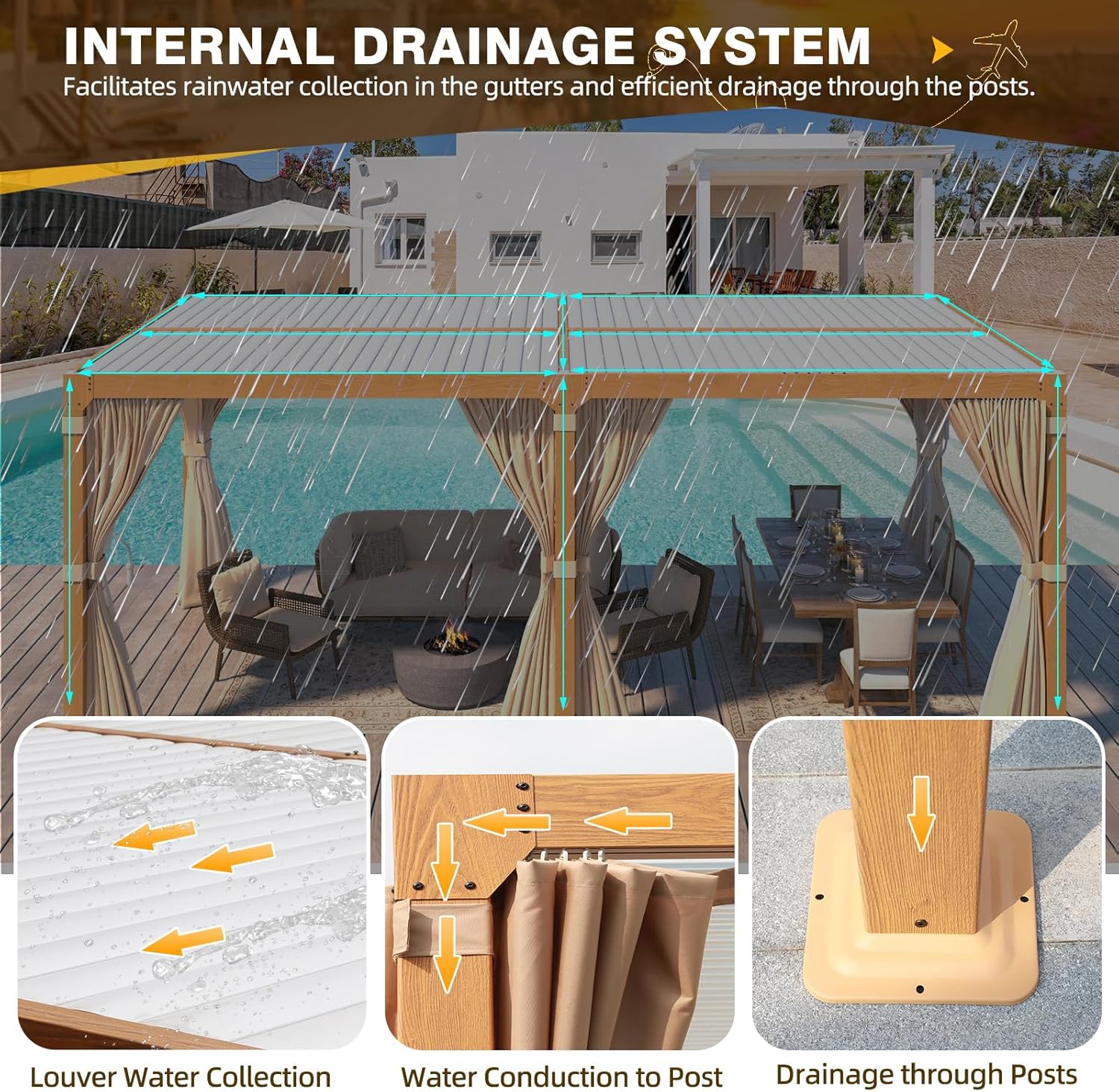 Crank handle for louver adjustment