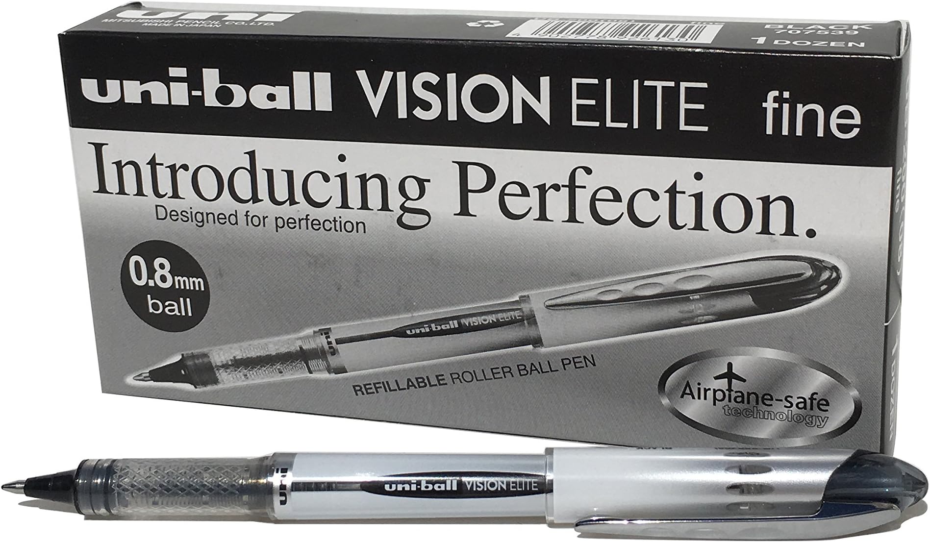 Penna Rollerball Uni-ball Eye Micro 0.5mm - Scatola Da 12 Pezzi, Inchiostro Nero Super Resistente - Foto 11