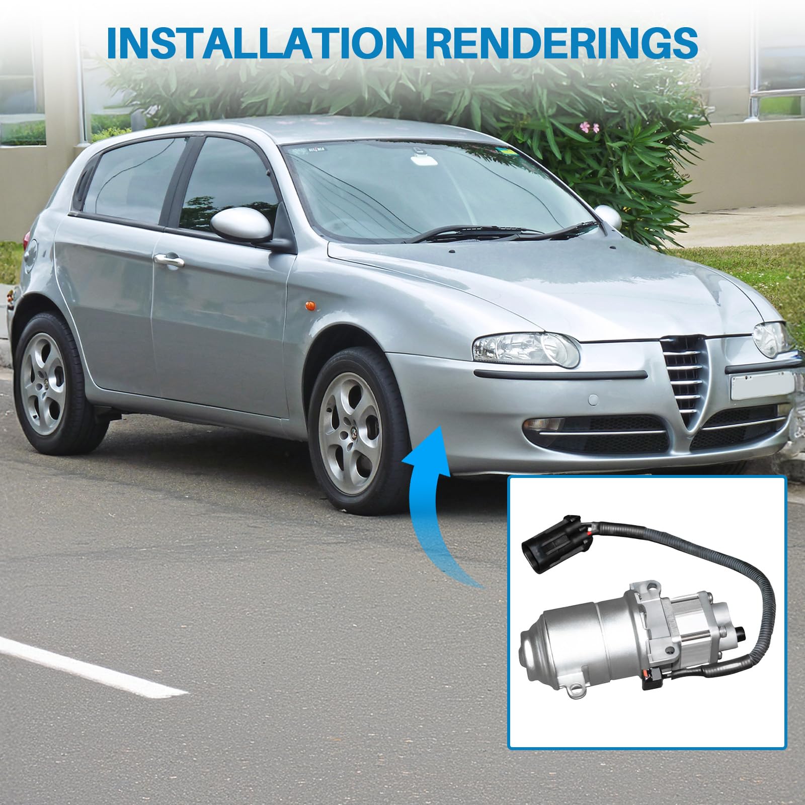 Pompa idraulica per frizione compatibile con Alfa Romeo 147 156 Sportwagon GT 1997-2010, ricambio per 51736315 71752637 0085642B 2034506 71769597