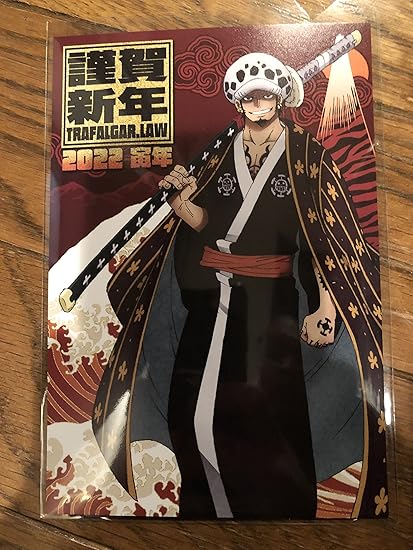 Amazon Co Jp 麦わらストア ワンピース 海賊袋 22 輩缶バッジ ロー キッド 年賀状風ポストカード ロー セット 文房具 オフィス用品