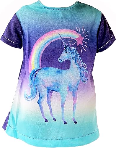 Miniatura 3 de American Fashion World Pijama de unicornio para muñecas de 18 pulgadas | Calidad premium y diseño moderno | Ropa de muñecas | Moda de ropa para