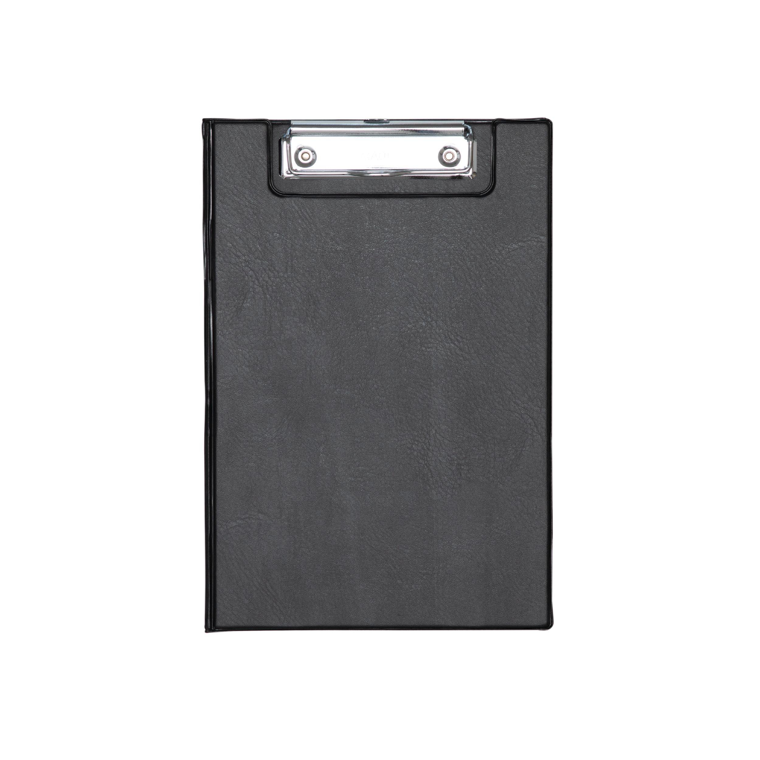 Cartella porta blocco A5 con rivestimento in pellicola nero