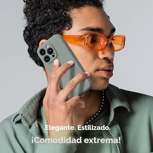 Miniatura 6 de Funda magnética para iPhone 15 Pro, compatible con MagSafe, [protección completa de la cámara][protector de pantalla] funda protectora de silicona a