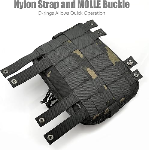 Miniatura 5 de MFBJXC Bolsa táctica de administración Molle de gran capacidad de diseño de doble capa, EDC EMT Utility Bolsas Molle Accesorio con funda de mapa