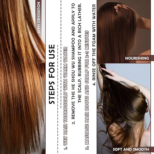 Miniatura 6 de 3 barras de champú para oscurecer el cabello, barra de champú oscuro para cabello gris, jabón de champú para hombres y mujeres