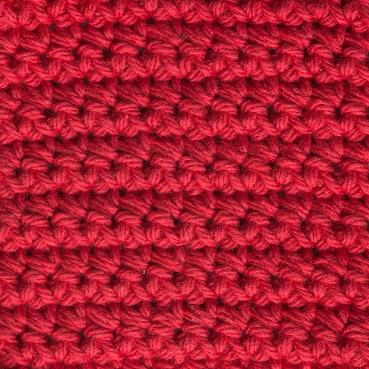 Lily Sugar N Cream Cones Red Yarn - 1 Pack of 14oz/400g - Cotton - #4 Medium - 706 Yards - Knitting/Crochet