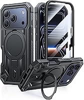 Vista 8 de FNTCASE Funda para iPhone Air Phone Case: Compatible con MagSafe Protector de pantalla integrado Soporte con grado militar a prueba de caídas
