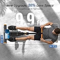 Vista 3 de 2026update Magnetic Rowing Machines for Home,Rower Machine with 16 Levels,Powerful Silent Magnetic Resistance,350lbs Weight Capacity,LCD Negro