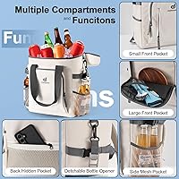 Vista 6 de Odoland Cooler Backpack for Camping - 30 Cans Insulated Leakproof Waterproof Lunch Bag for Men and Women, Cooler Bag with Ice Pack for Beach