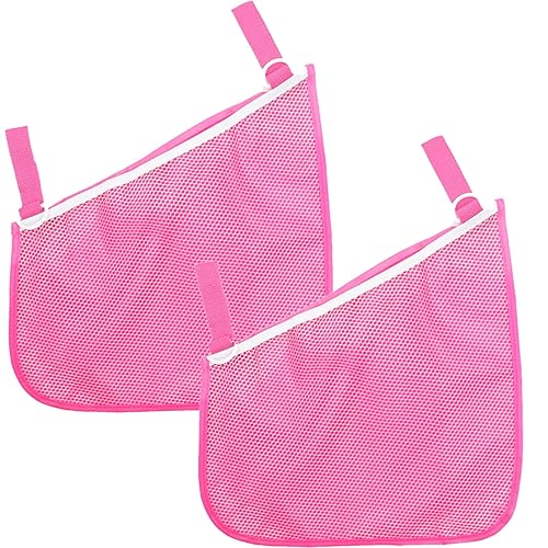 Miniatura 6 de Paquete de 2 redes universales de malla para cochecito lateral y organizador, correas antideslizantes y ajustables, espacio de almacenamiento