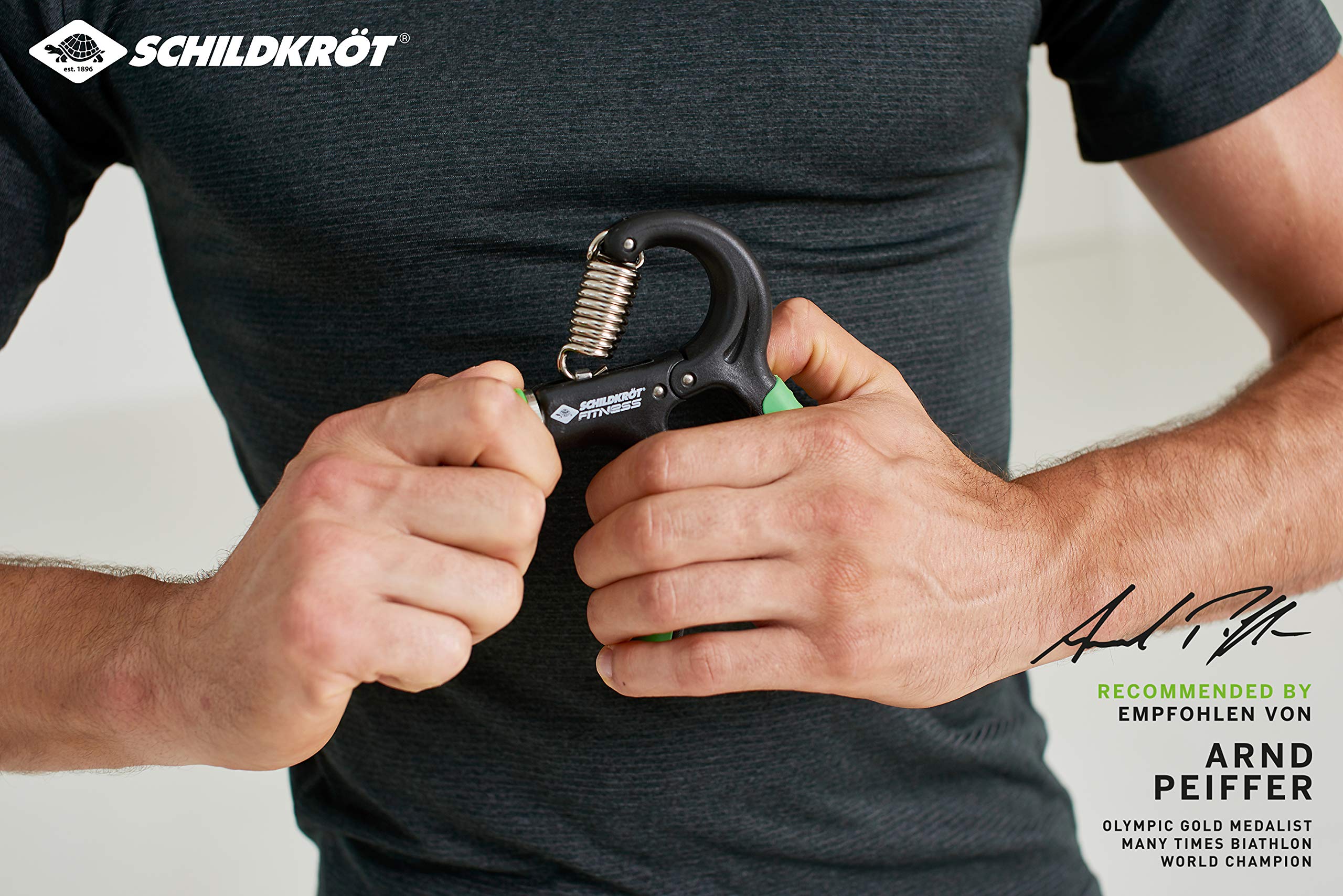 Schildkröt Ergo Set 2 Anelli In Silicone Per Allenamento Mani E Avambracci - 4 Livelli Di Resistenza (20-40 Kg) Per Forza E Riabilitazione
