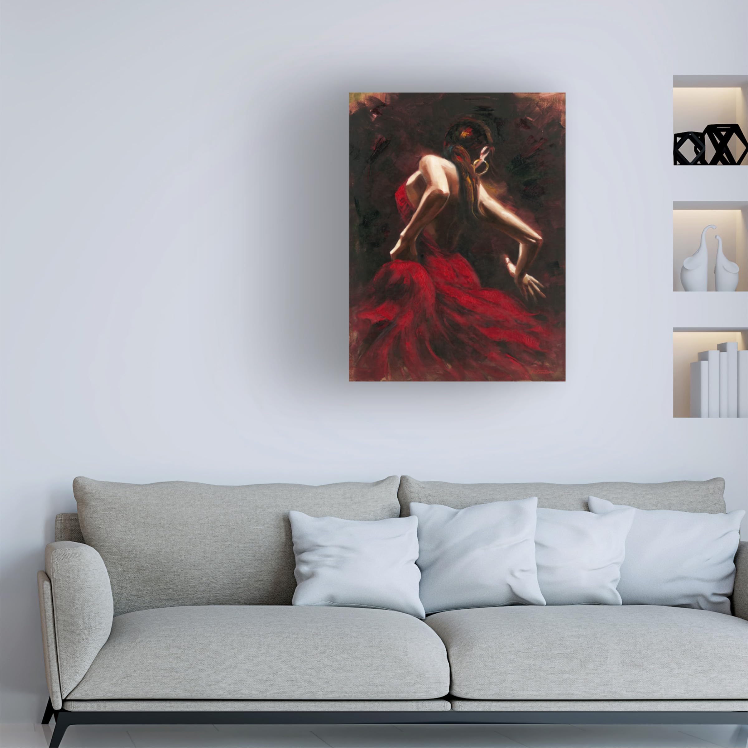 Amazon｜Trademark Fine Art Flamenco Dancer by Master's Art