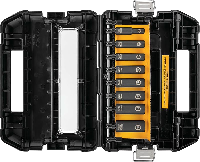 DEWALT Impact Socket Set, SAE, 3/8-Inch, 10-Piece (DW22838)