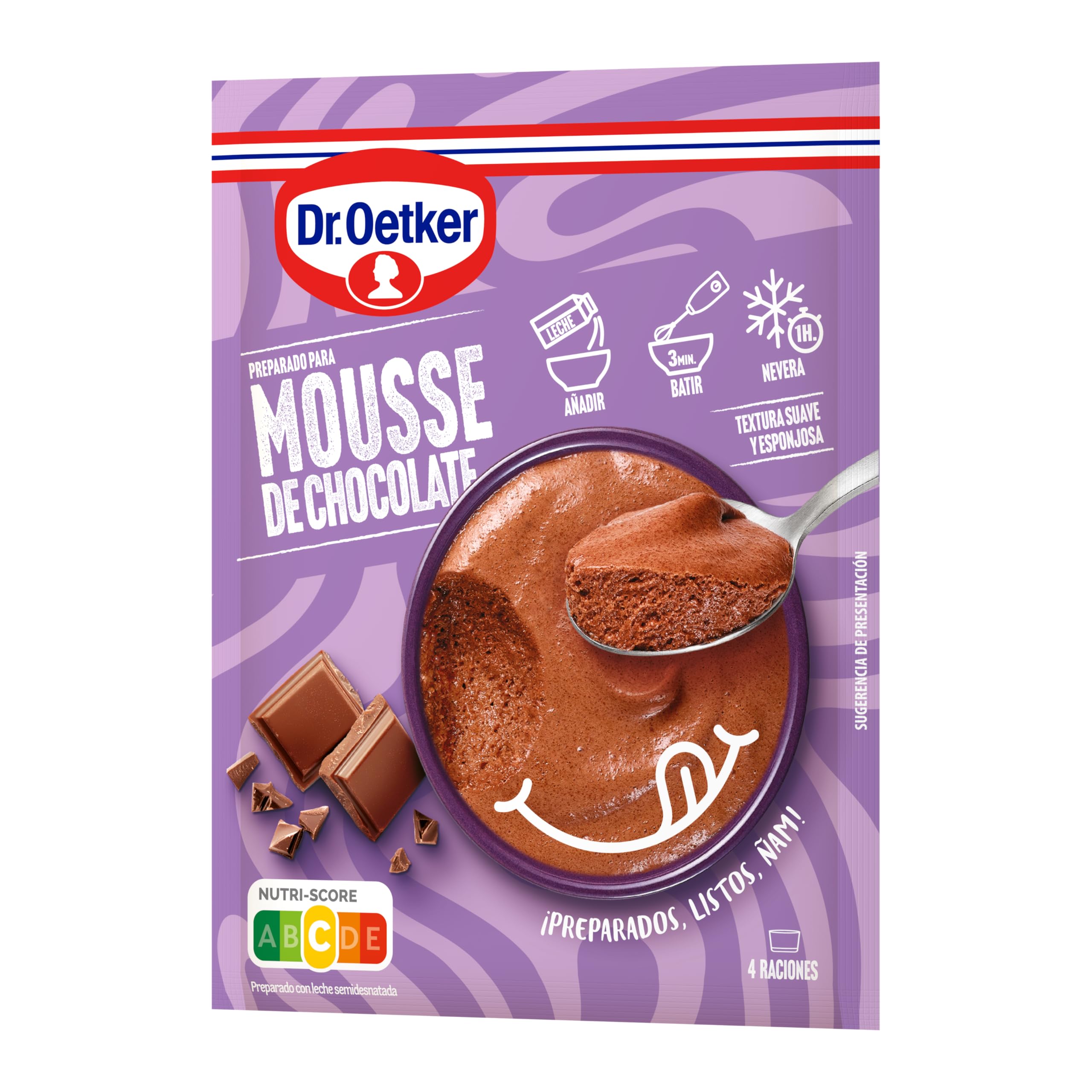 DR. OETKER Mousse de Chocolate, Preparado para Mousse 73g