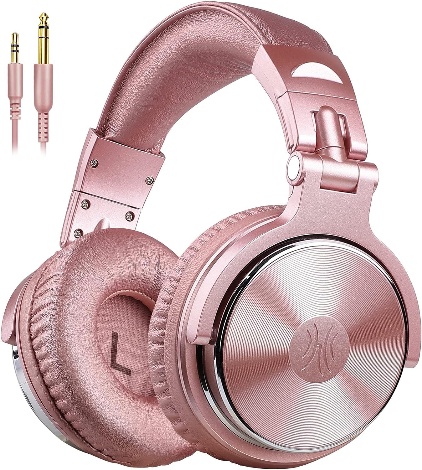 OneOdio Pro 10 Wired Over Ear Headphones Hi-Res Studio Monitor & Mixing DJ Stereo Headsets with 50mm Drivers and 1/4 to 3.5mm Jack for AMP Computer Recording Podcast Keyboard Guitar Laptop – Rose Gold OneOdio Pro 10 Wired Over Ear Headphones Hi-Res Studio Monitor & Mixing DJ Stereo Headsets with 50mm Drivers and 1/4 to 3.5mm Jack for AMP Computer Recording Podcast Keyboard Guitar Laptop – Rose Gold
