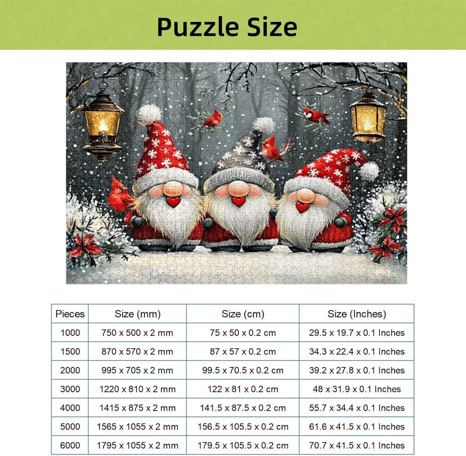 Puzzle Noël 3000 Pièces Adultes, Puzzle 3000 Pièces pour Adultes et Enfants à Partir de 14 Ans, Nain Puzzles Bois de Qualité Supérieure avec Une Boîte d'emballage Exquise, Cadeau Femme/Homme H-2285