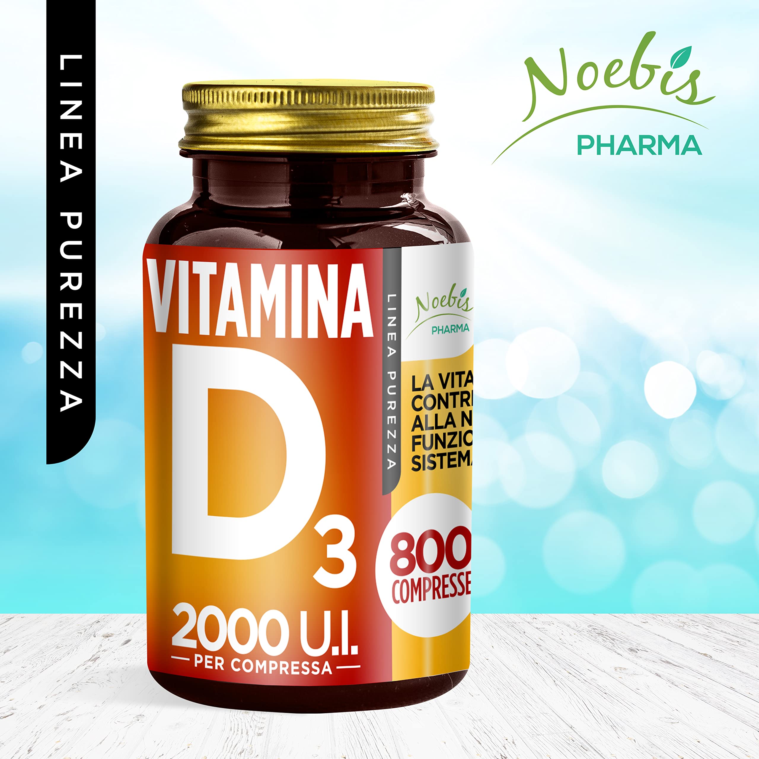 Vitamina D3 2000 UI - 3200 Compresse - 50 mcg di Vit D per 1 Compressa - Integratore Vitamin D3 ad Alto Dosaggio - Colecalciferolo Vitamina D per Ossa, Denti, Muscoli e Difese Immunitarie