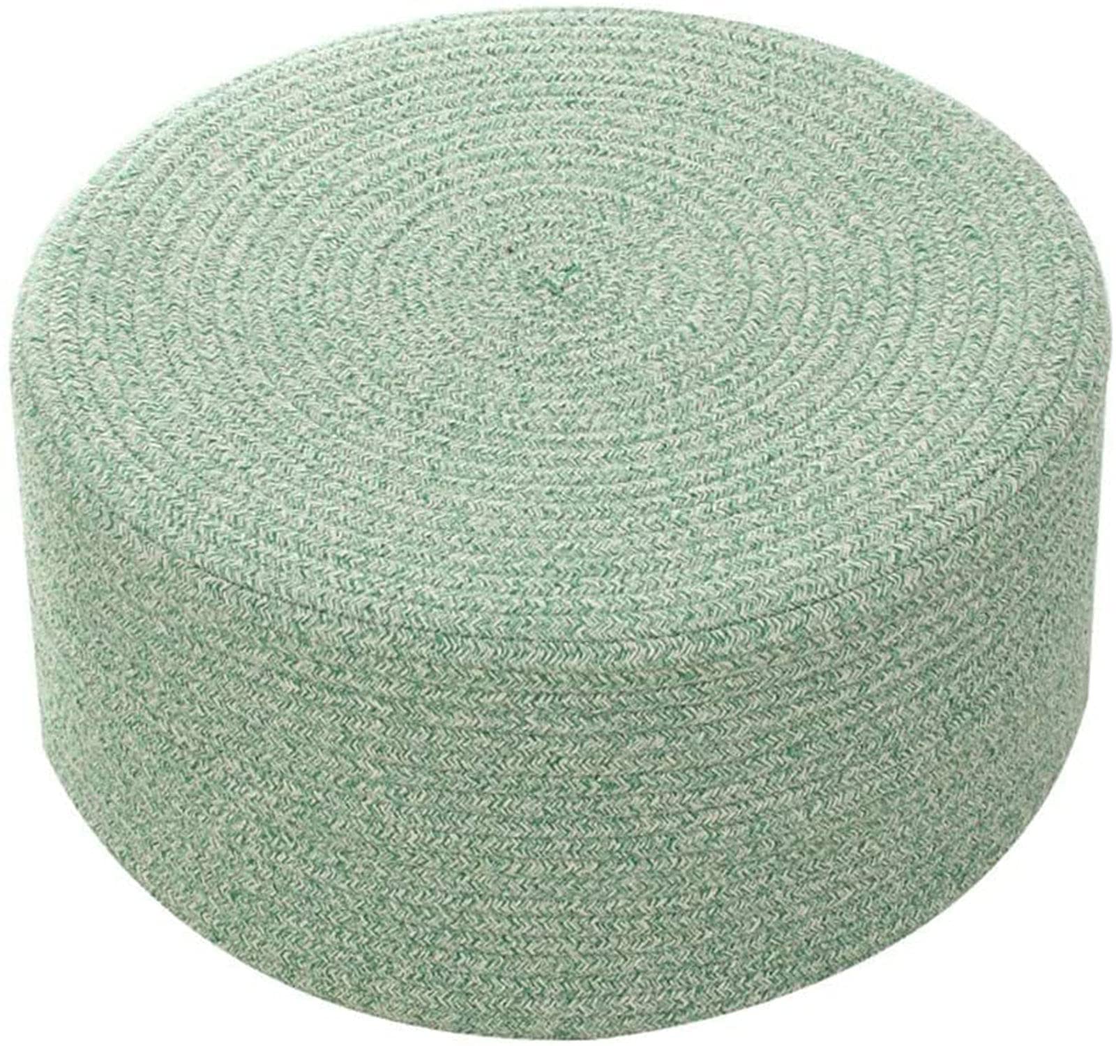 Reposapiés de sofá para aliviar la fatiga: asiento redondo verde 40x20cm
