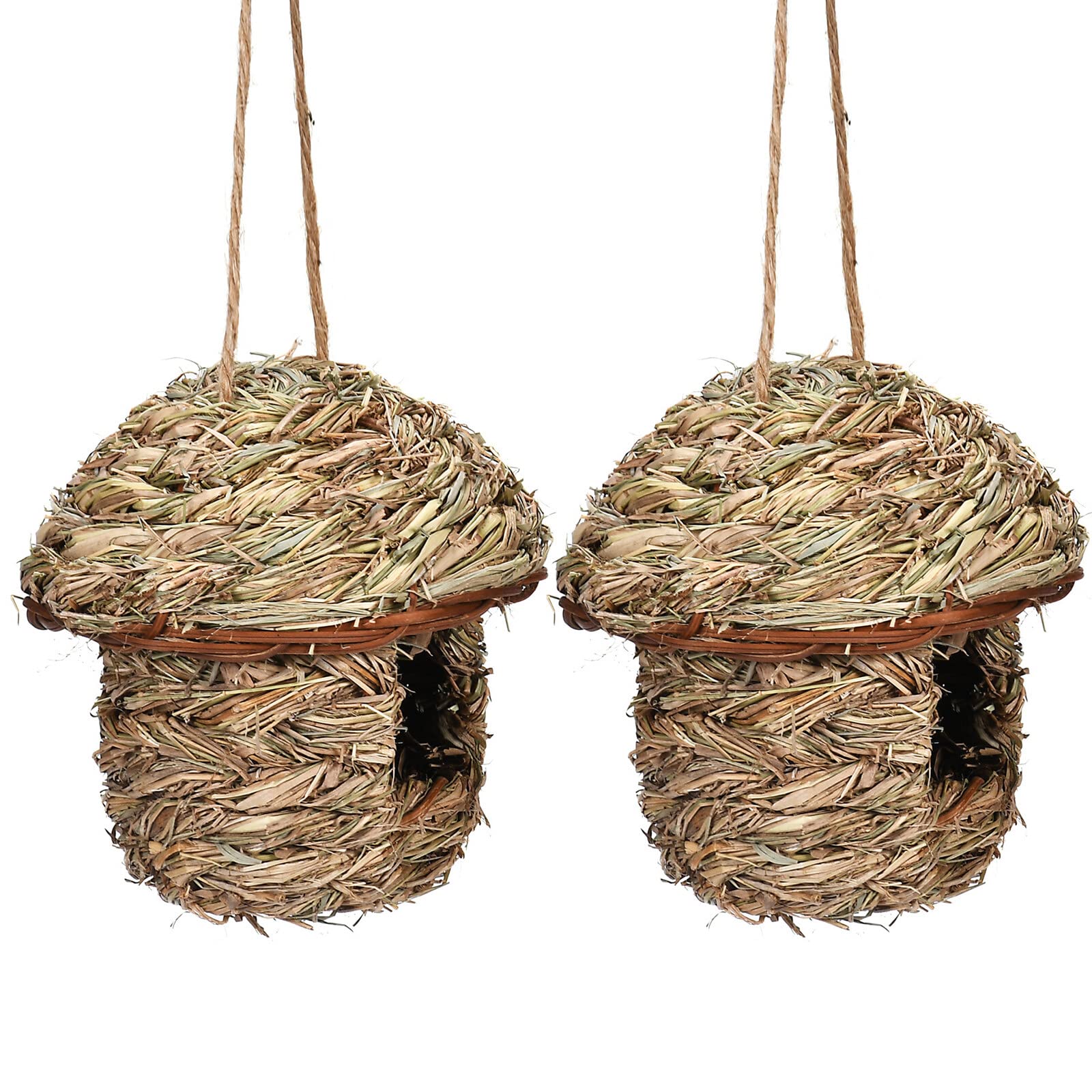 Uposao 2 Pcs Bird House for Garden or Outdoor, Hanging Bird Nesting