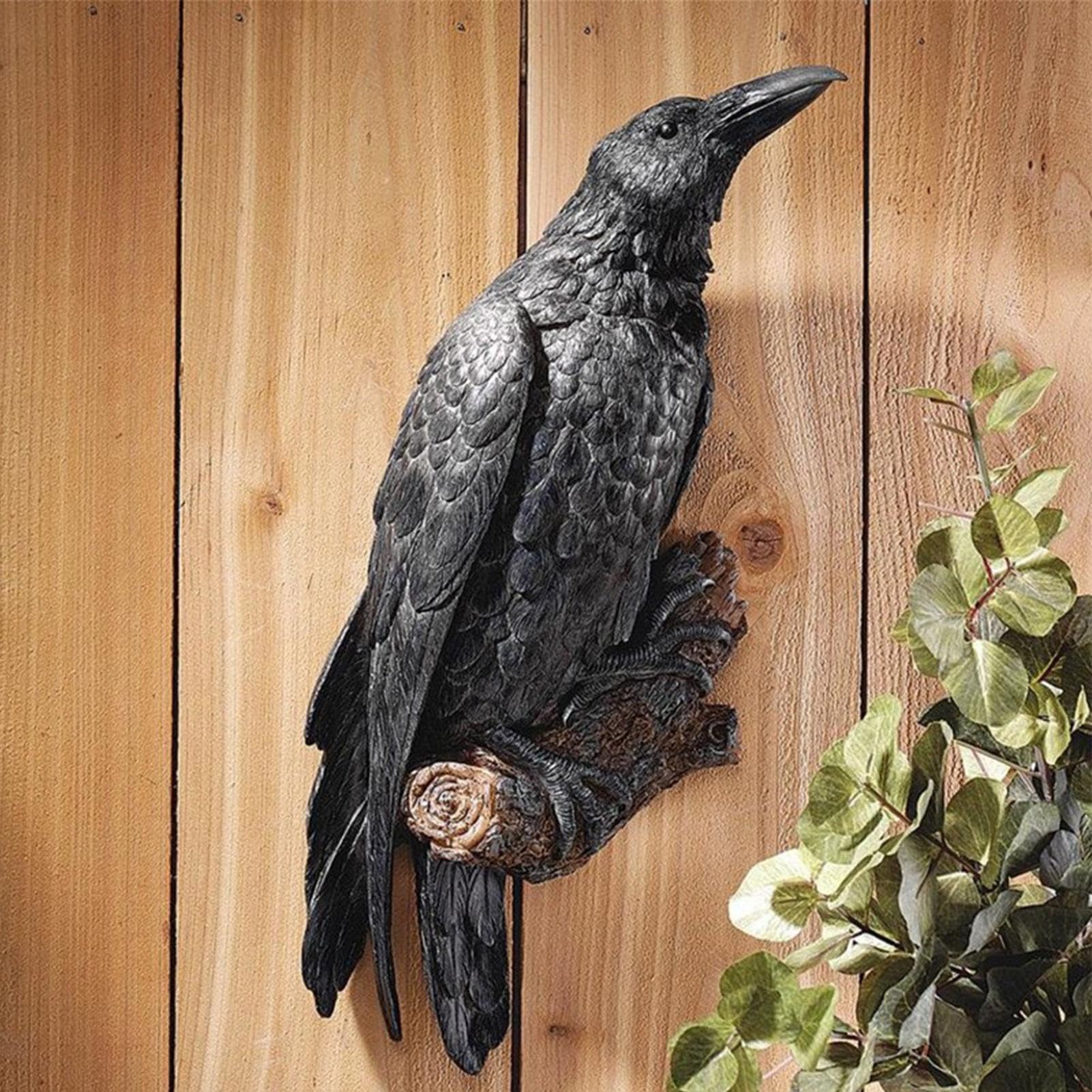 Amazon.co.jp: 鳥 | カラスの置物 レイヴン ホームデコレーション