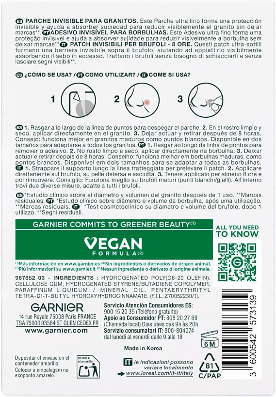 Garnier Pure Active Pimple Patch Invisible 8 Hours - 110 Pimple Patch