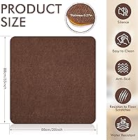 Vista 2 de Almohadillas reclinables para suelos de madera dura, pinzas reclinables antideslizantes, almohadillas para muebles para alfombras, tapete