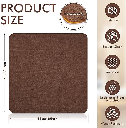 Miniatura 2 de Almohadillas reclinables para suelos de madera dura, pinzas reclinables antideslizantes, almohadillas para muebles para alfombras, tapete