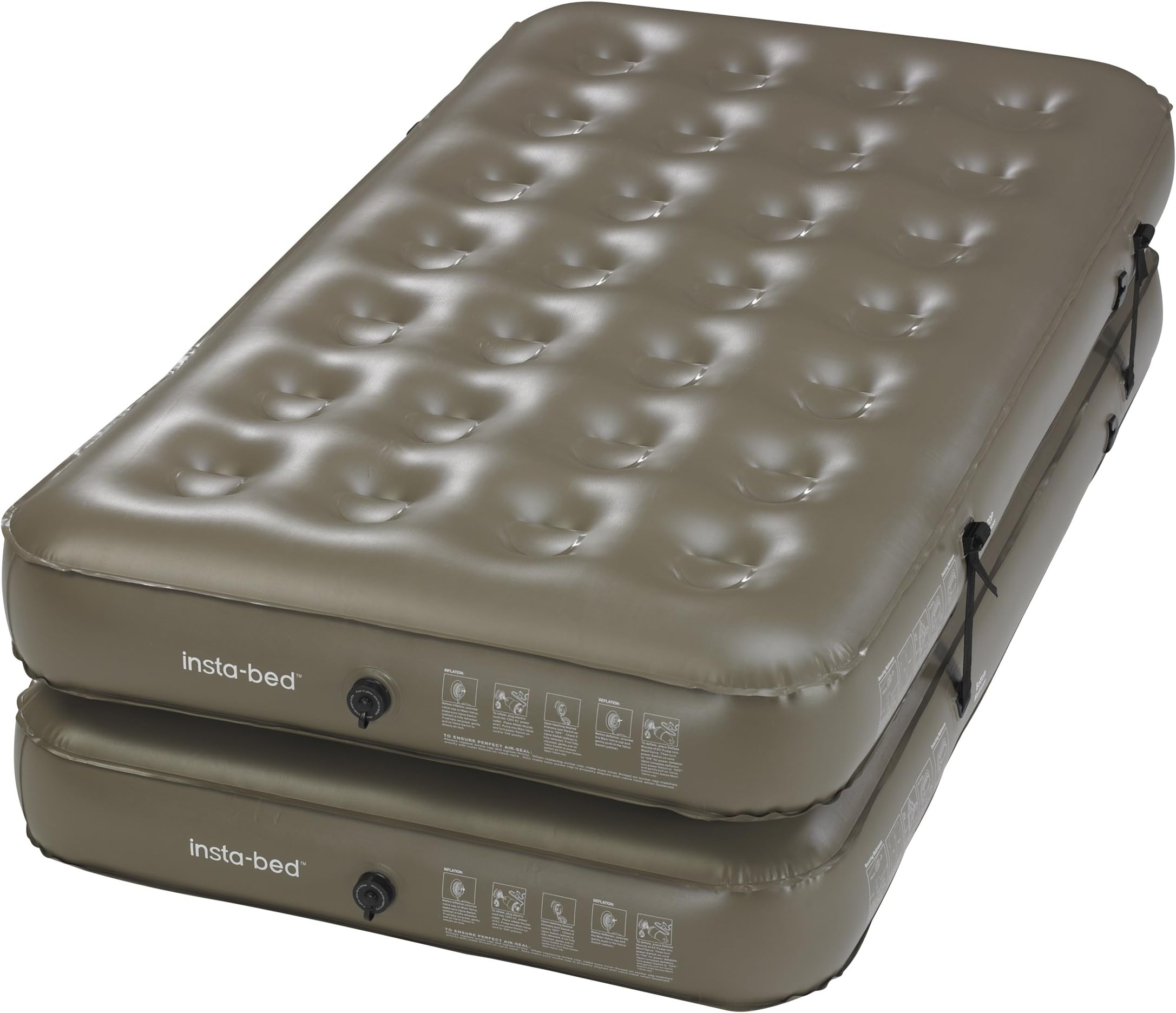 Insta-Bed 3 in 1 Twin/King Combo Bed with External AC Pump