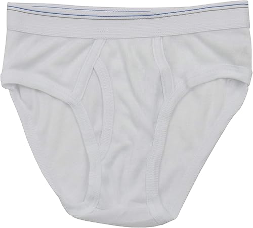 Miniatura 3 de ToBeInStyle Paquete de 6 calzones tipo bikini para niño, Paquete de 6 blanco sólido