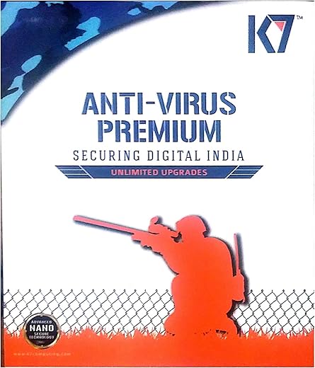 K7 Anti-Virus Security Premium Software – 5 User, 1 Year Latest Version (2016) (CD)