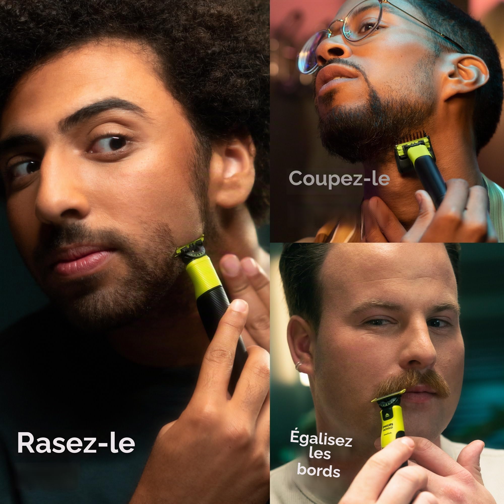 Philips Norelco OneBlade 360 QP4631/90 Tondeuse à barbe électrique hybride avec technologie 360 Blade Tech, 1 lame 360, peigne 5 en 1, kit de corps, étui de voyage, QP4631/90