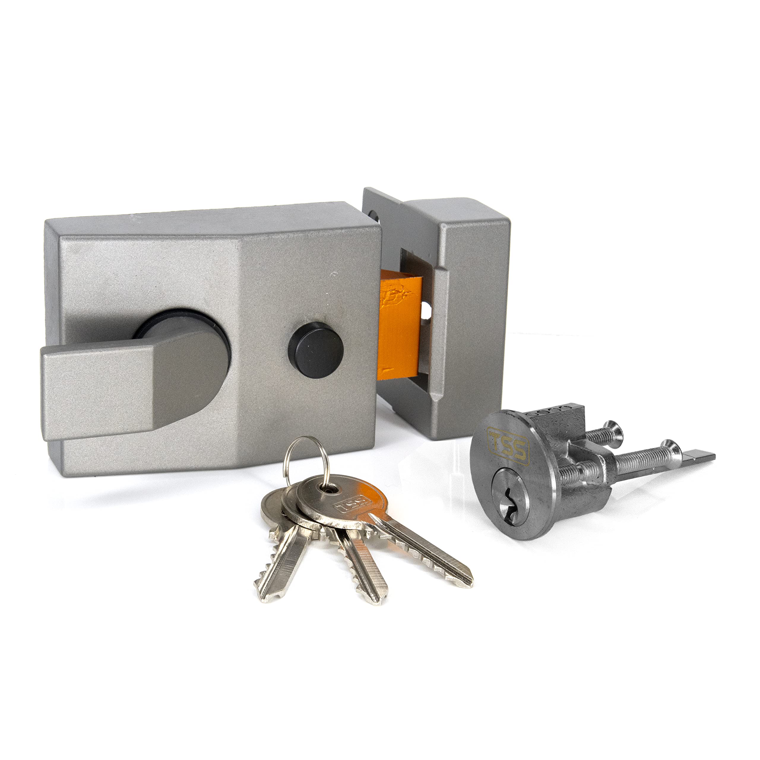 Serrure de porte extérieure avec axe 60 mm pour remplacer un verrou défectueux
