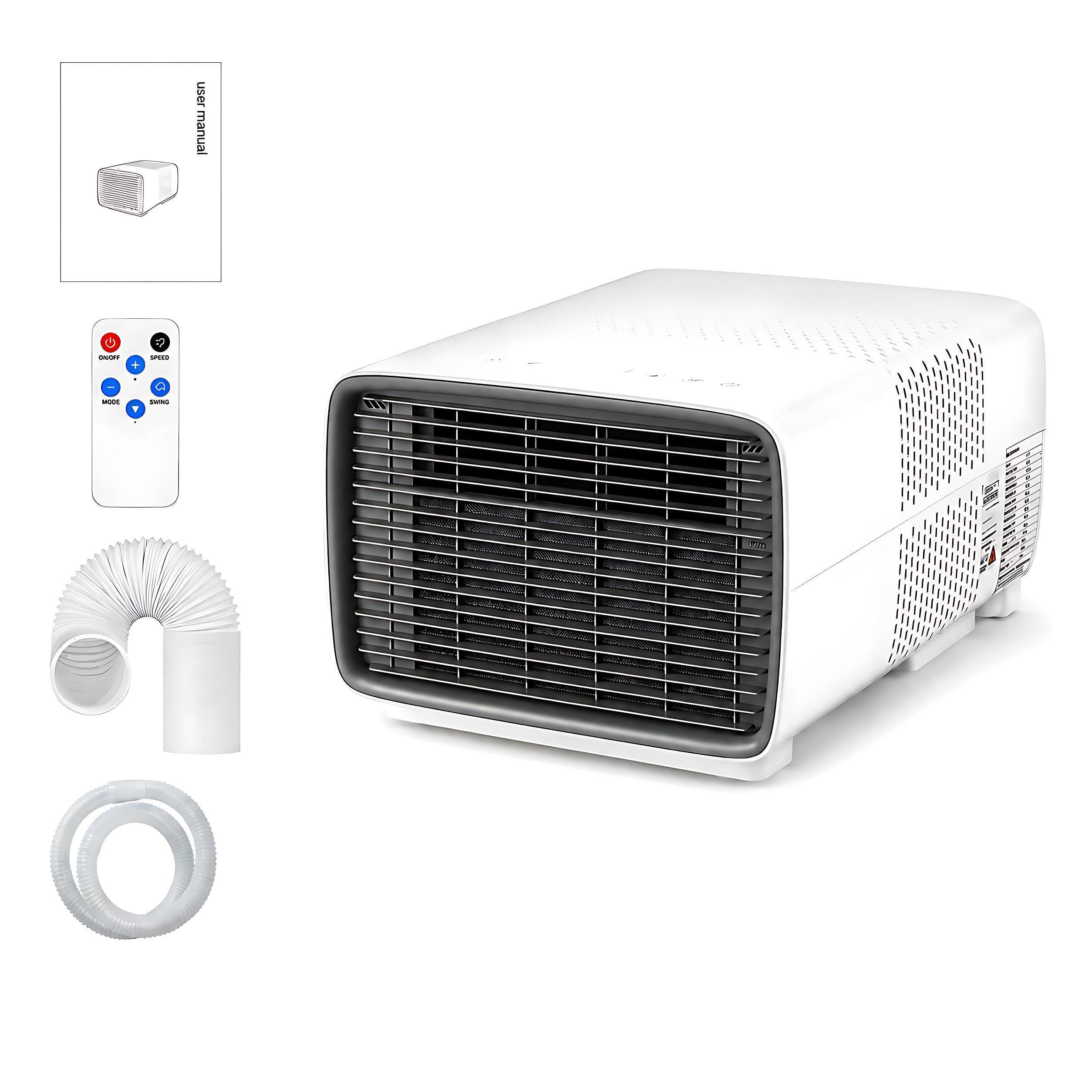 KPOUYYDS Portable Room Air Conditioner & Camping AC - 2700 BTU Fast Cooling with 45dB Quiet, 280W Energy Saving 3-in-1 Ready-to-Use Mini Cooler for RV Trailers & Dormitories