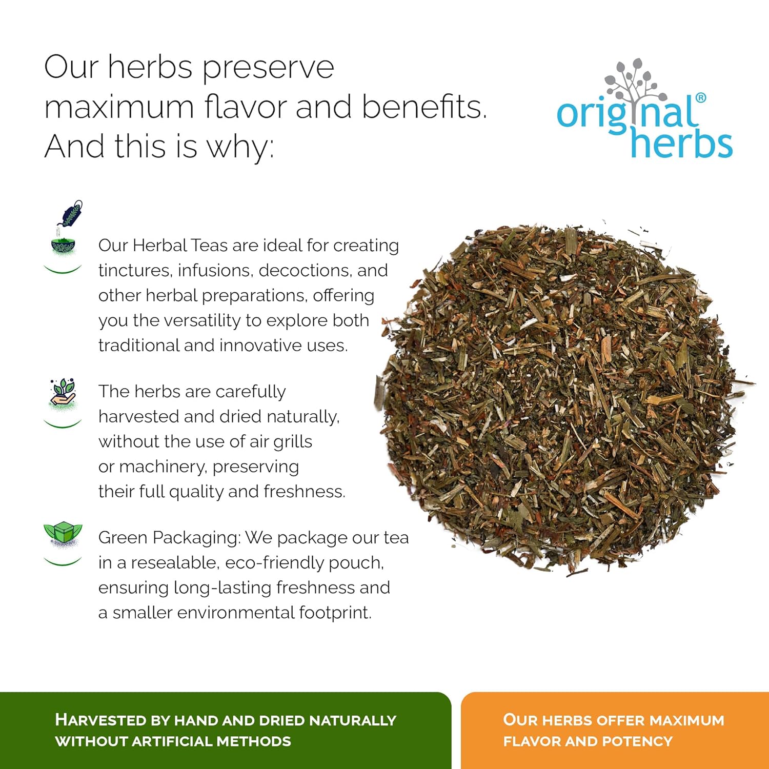 RED CLOVER TEA (Trifolium pratense) | Organic Whole Red Clover Blossoms - 50g (1.76oz) | Wild-Crafted Herbal Tea | Original Herbs Herbal Tea - Image 3