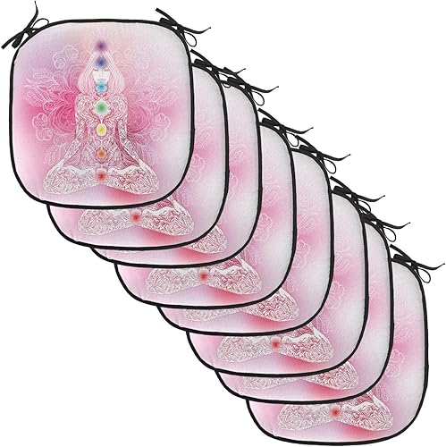 Miniatura 136 de Lunarable Cojín retro para silla, mujer con cabello, letrero de victoria con burbujas de discurso, inspirado en arte pop, acolchado de asiento para