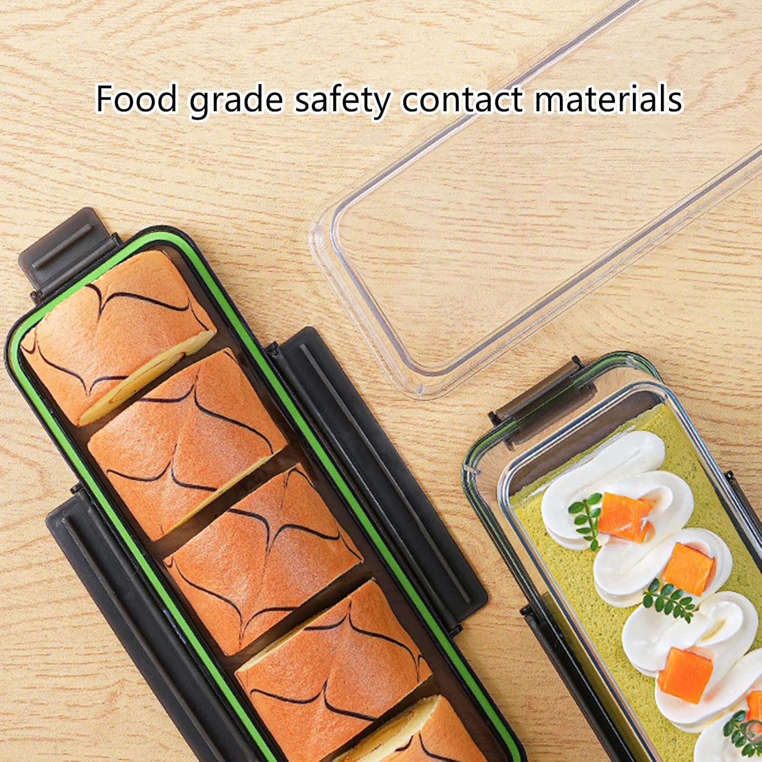 Clear Cakes Roll Display Boxes Food Storage Holder Muffins Cheese Pastries Dessert Fruit Display Easy to Use Bread Packagings