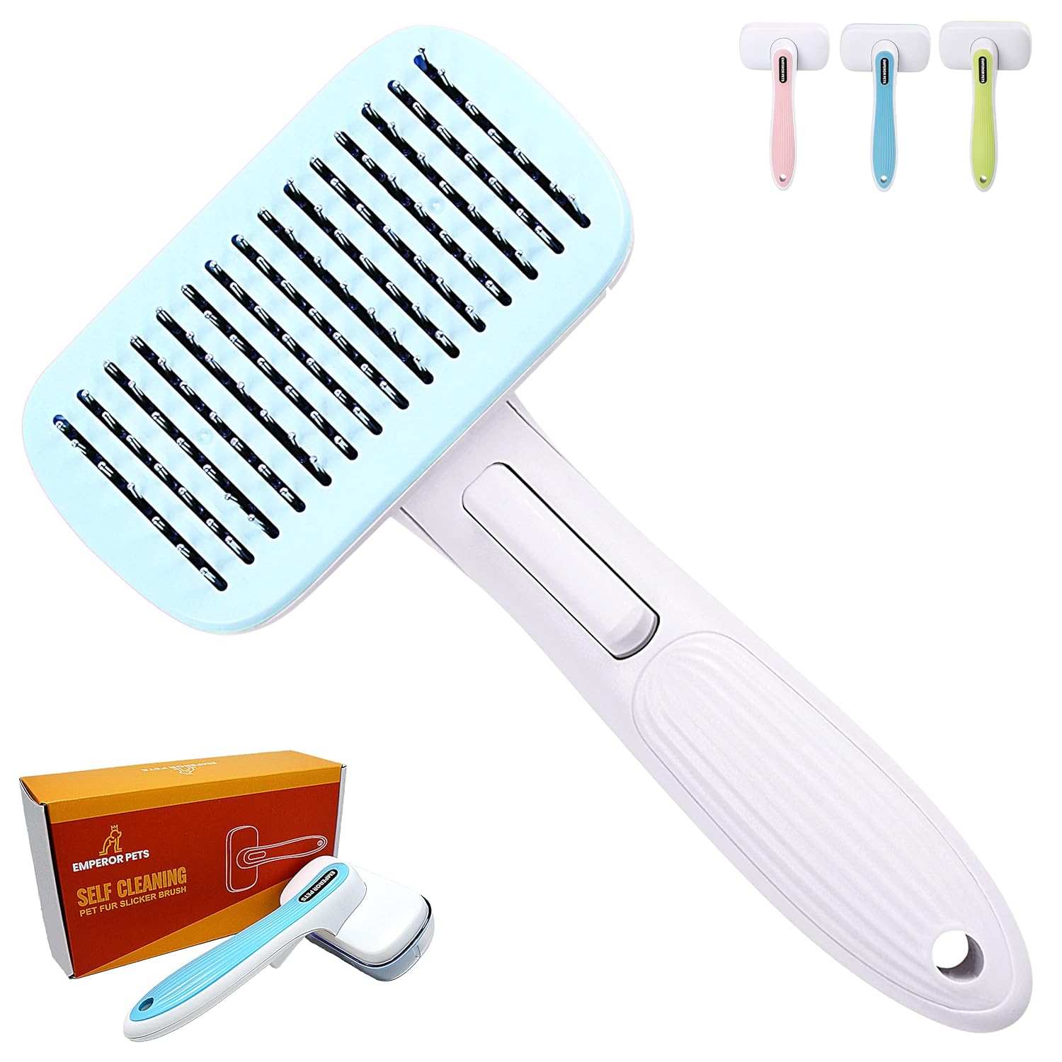 Emperor Pets Dog Slicker Brush For Dogs GENTLY Removes